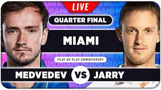 MEDVEDEV vs JARRY • ATP Miami Open 2024 QF • LIVE Tennis Play-by-Play Stream