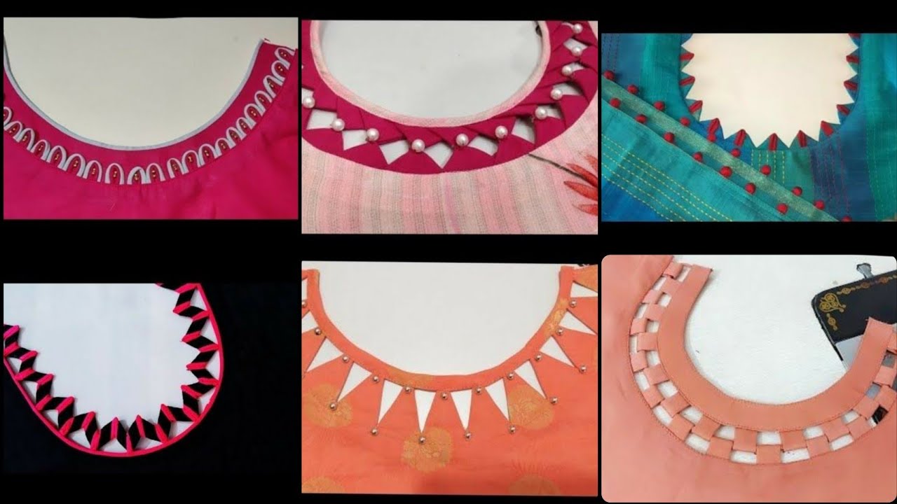simple dress neck design images