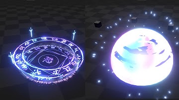 magic circle vfx and explosion with unity