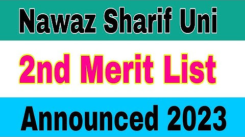 Nawaz Sharif Uni Of Agriculture Multan 2nd Merit List Announced 2023|MNSUA 2nd Merit List Check