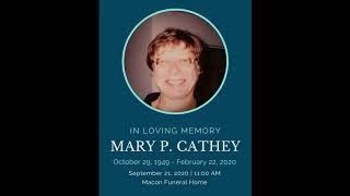 Mary P. Cathey's Eulogy