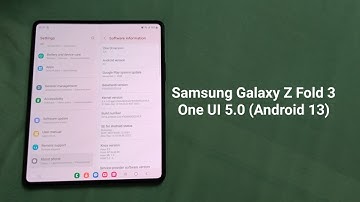 Samsung Galaxy Z Fold 3 - One UI 5.0 (Android 13).