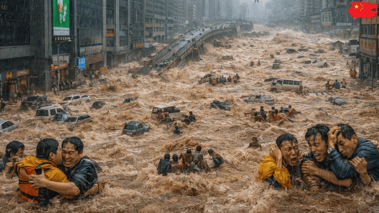 HARBIN CRUSHED: Ice Palaces Collapse as Winter Flood Drowns the City