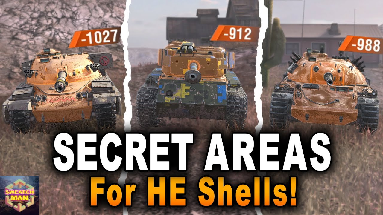 Only 03 Players Know About It  Secrets Zones To Penetration With He Shells  WoT Blitz