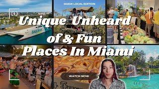 Hidden Gems in Miami 🌴 | Unique & Fun Places Even Locals Don’t Know About!
