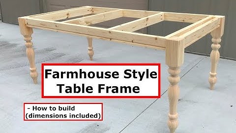 Farmhouse Table Frame Build (Farmhouse Table Series 1 of 5) with Carolina Leg Company table legs