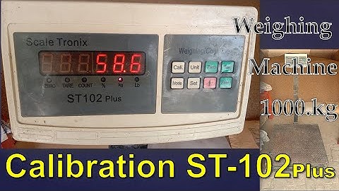 Calibration Procedure of weighing scale ST-102 #weighing machine setting @malikscale