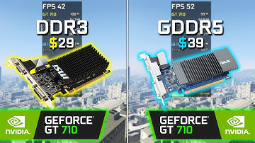 GT 710 DDR3 vs GDDR5 - Test in 6 Games