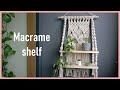 DIY Macrame wallhanging shelf 마크라메 월행잉 선반