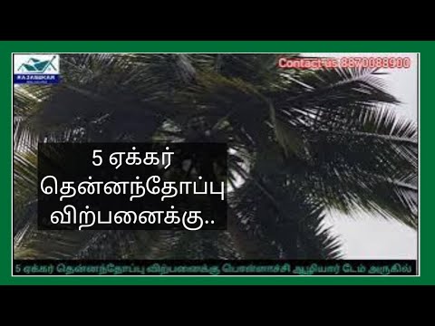 #1624@agricultural land with coconut tree for sale near aliyar dam 5Acr ...