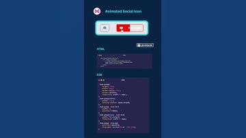 Animated Social Icons in css | how to make animated icons in html css js #coding #css3