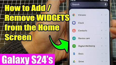 Galaxy S24/S24+/Ultra: How to Add/Remove WIDGETS to the Home Screen