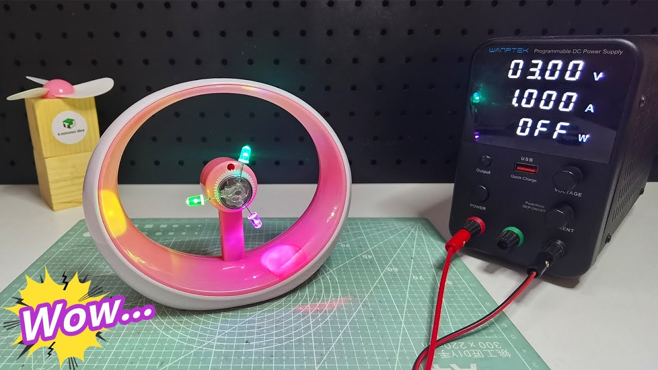 I Applied High Voltage to Modified Colored Spinner Fan#010