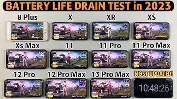 iPhone Battery Test in 2023 -8 Plus,X,XR,XS,Xs Max,11,11 Pro,11 Pro Max,12 Pro,12 Pro Max,13 Pro Max