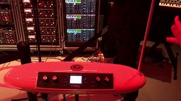 Playing a theremin at the Sound Check exhbition @ Science Gallery, Dublin, Ireland