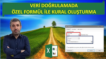 VERİ DOĞRULAMADA ÖZEL FORMÜL İLE KURAL OLUŞTURMA(Excel Dersleri/Eğitimleri Temelden Zirveye)