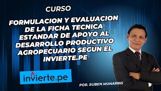 PROYECTO DE INVERSIÓN APOYO AL DESARROLLO PRODUCTIVO AGROPECUARIO SEGUN INVIERTE.PE