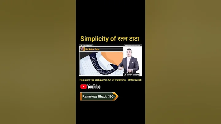 simplicity of रतन टाटा #shorts #motivation #drvivekbindra