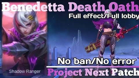MLBB - Benedetta Death Oath Collector Skin Script with full lobby & full effect | Full voice