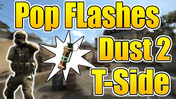 🔴 CS:GO - Pop Flash tutorial on Dust 2 T Side