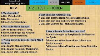 DTZ Test 13, Hören Teil 2