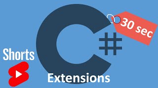 C# Extension Method за 30 секунд #Shorts