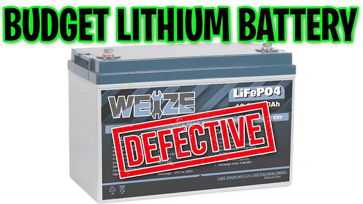 My Defective Weize Lithium Battery Experience | 100Ah LiFePo4 | Budget Lithium Battery