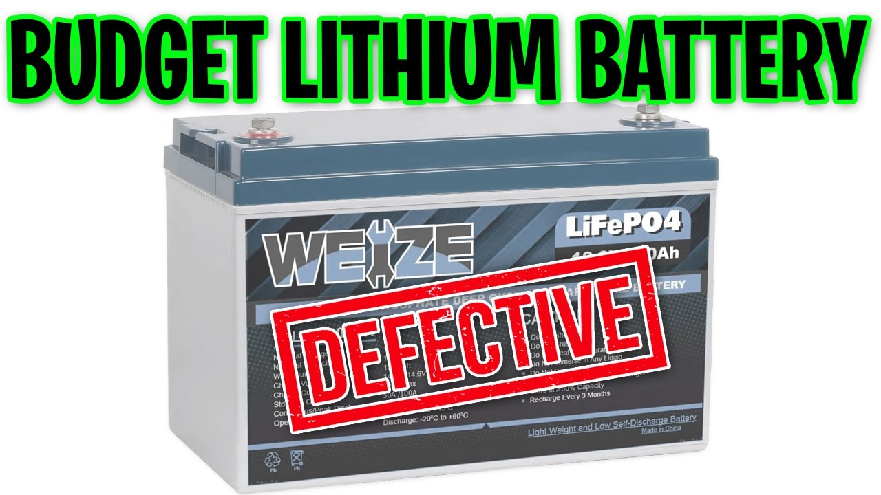 My Defective Weize Lithium Battery Experience