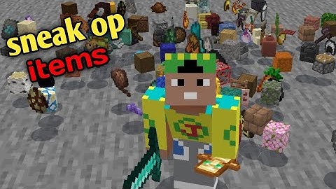 Minecraft but, Sneaking Drops Random Items