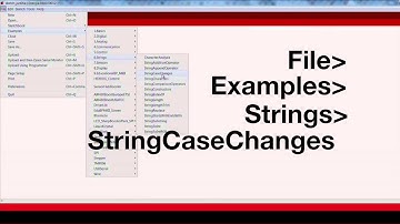 Energia Tutorial: String Case Changes