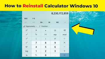 How to Reinstall Calculator Windows 10 | 2024