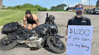 $1000 to Anyone who Can Lift my Motorcycle