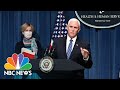 Pence Leads First White House Coronavirus Task Force Briefing In Months | NBC Nightly News