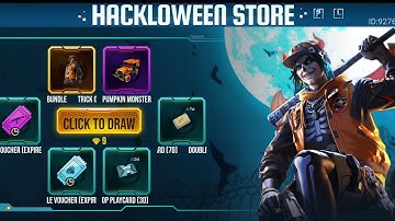 Free fire hackloween shop event | 1st spin trick | how to get in 9 diamond