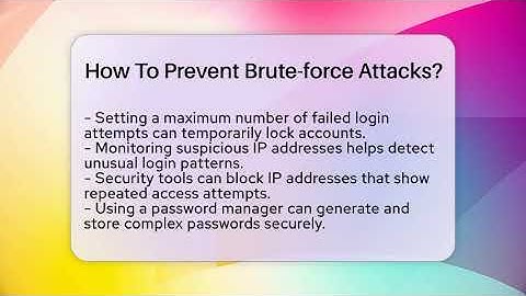 How To Prevent Brute-force Attacks? - Everyday-Networking