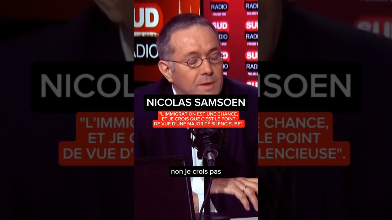 Le maire de Massy, Nicolas Samsoen au micro de Sud Radio :"L'immigration est une chance".