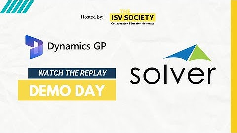 GP Demo Day - Extend Financial Planning & Reporting in Dynamics GP with Solver xFP&A