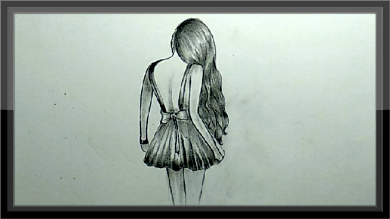 Cool Pencil Drawing A Beautiful Girl Step By Step Easy Youtube