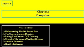 3| Understanding Linux(Unix Family of Operating Systems) File System Tree and Navigation | Chapter 2