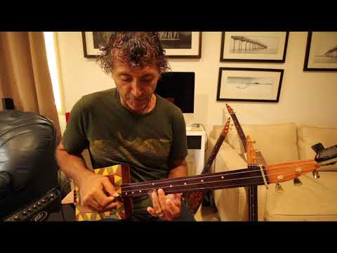 Champagne and Reefer by Muddy Waters on a 3 string cigar box guitar.