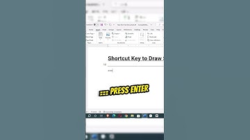 how to draw straight double  underline with shortcut key in ms word | single line | dotted  | wave