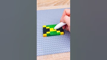 Lego Jamaica Flag by stop motion #lego #asmr #flag #stopmotion #games #art #animation