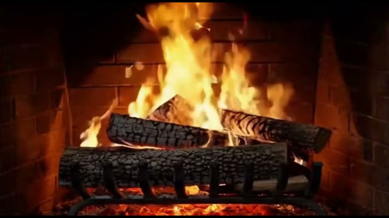 Deep Ember Glow 🔥 5 Hours Full Screen Fireplace for Sleep, Focus, Study