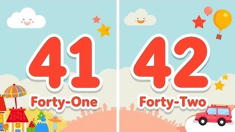 How to Learn Numbers | 41 and 42