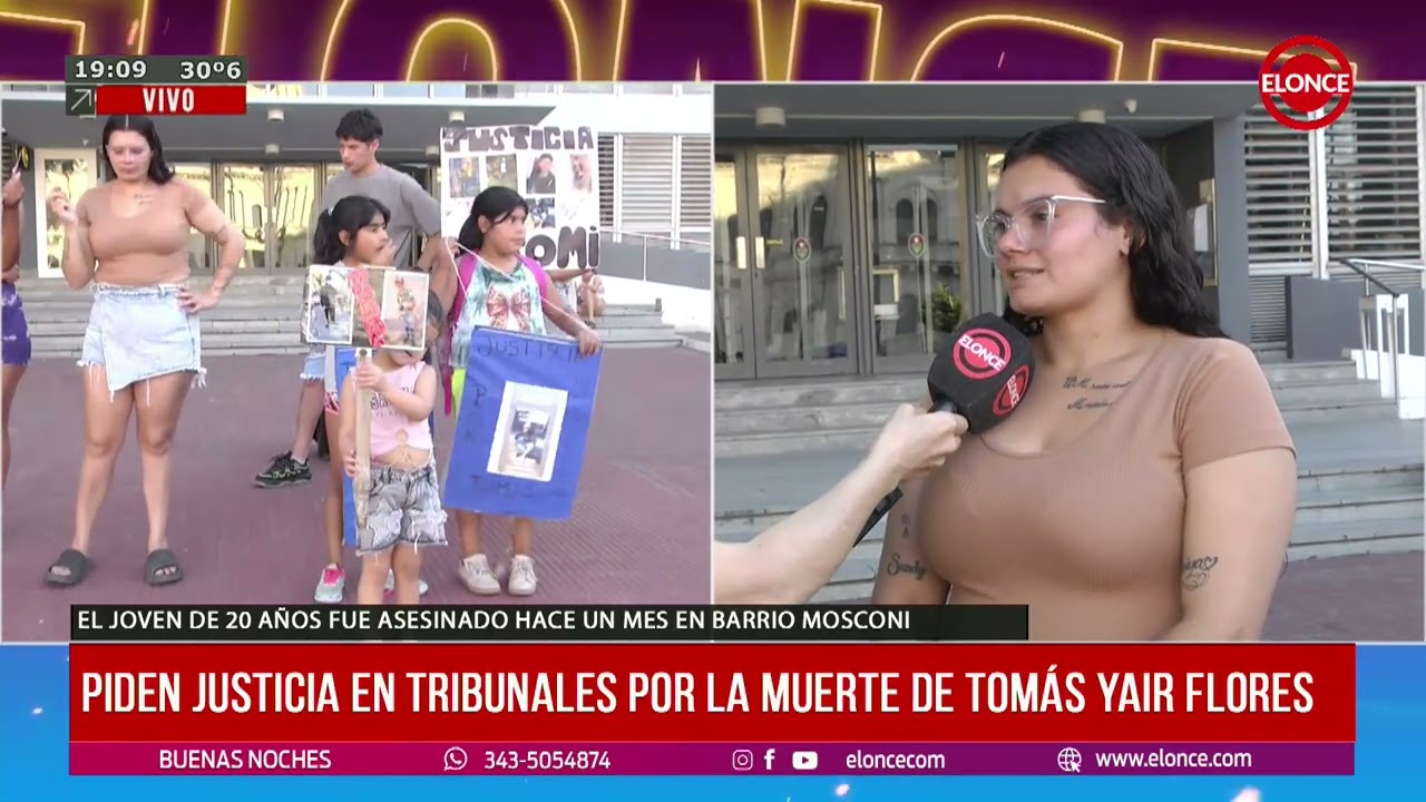 Piden justicia en tribunales por la muerte de Tomas Flores - 10/12/2025