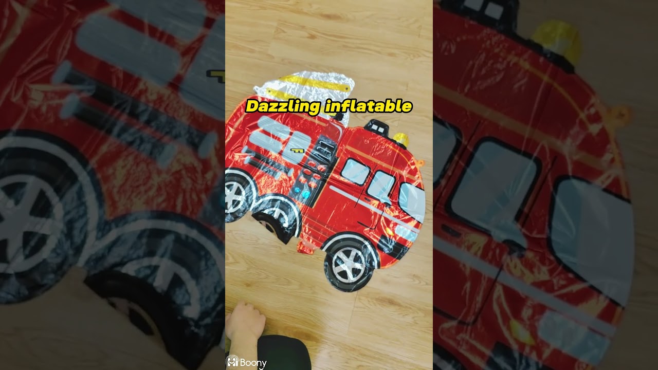 🚒 Fire Up the Fun with Fire Truck Foil Balloons! Perfect for Boys' Parties 🎉