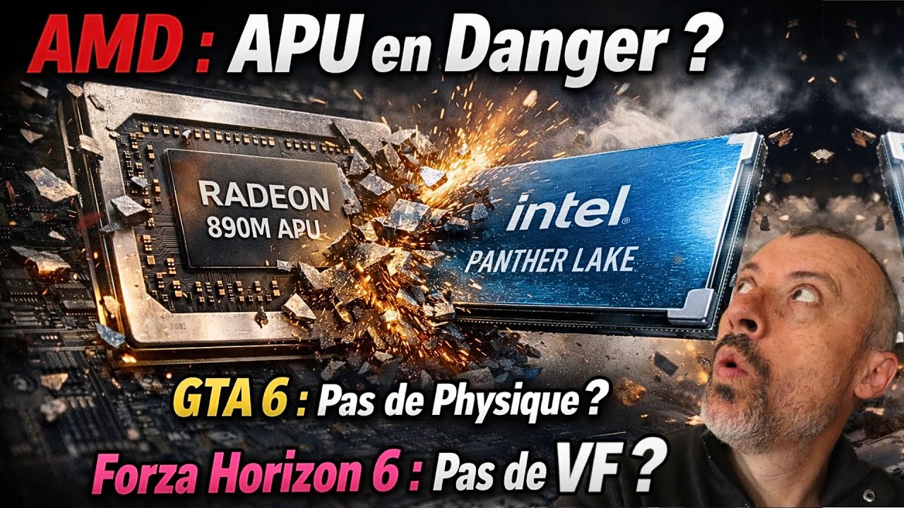 AMD  : APU en DANGER ? 😱 GTA6 : Pas de Physique 🤔 Forza 6 : Pas de VF 😨 The Witcher 4 : 800M$ 😱