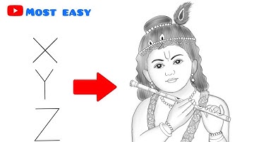 Bal Krishna drawing | Janamastami drawing | krishna drawing very easy for beginners