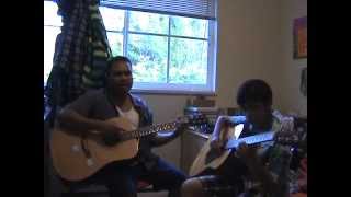 Miniatura de vídeo de "Hanthanata Payana Sanda   Acoustic guitar cover by jeewaka & thisan gamalath"