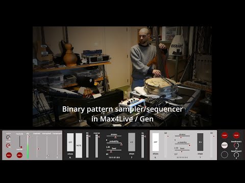 Binary sequences and live sampleslicing in MaxMsp